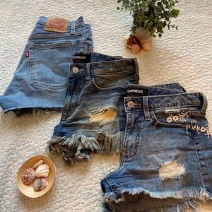 DENIM SHORTS BUNDLE (2) -Express